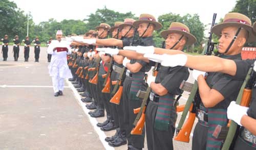 gorkha rifles regimental center, passing out parade