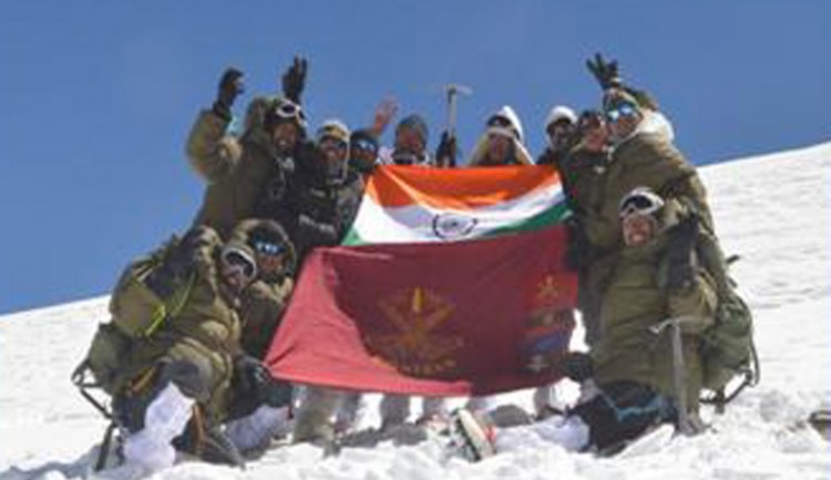 indian army conquers leo pargel mountain