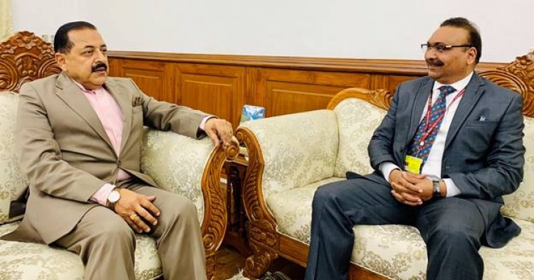 kashmir's dg police met union minister of state