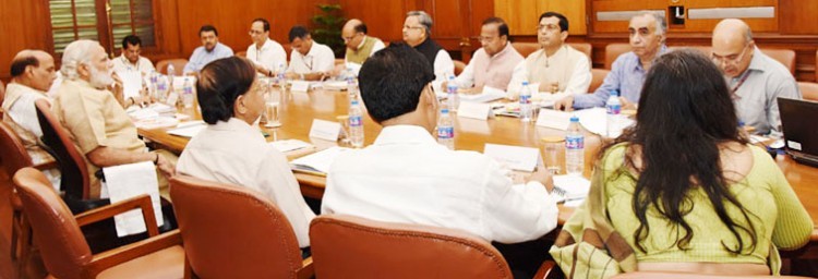 meeting on the drought of prime minister and raman singh