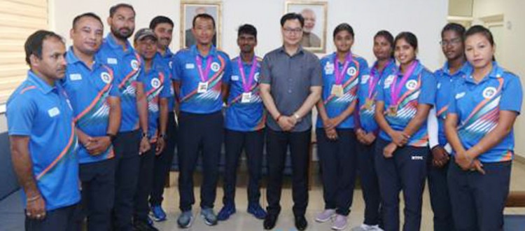 minister of sports honored indian archers
