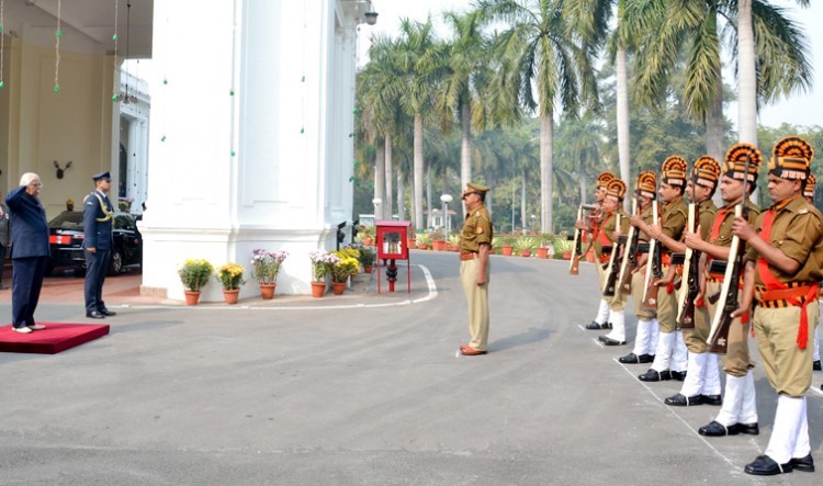 governor, raj bhavan, a guard of honor
