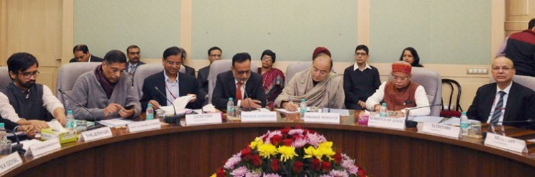 arun jaitley budget consultation meeting with finance ministers economists