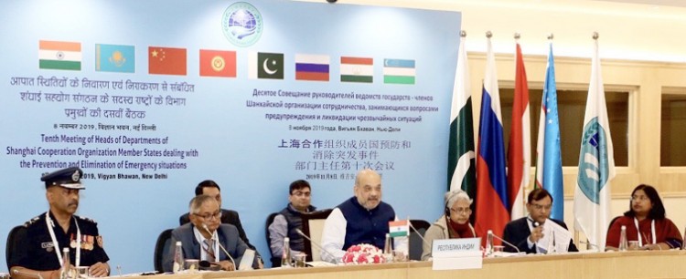 meeting of department heads of sco countries with home minister in delhi