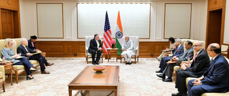 american foreign minister meets prime minister narendra modi