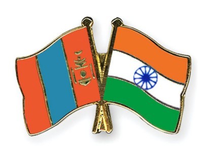 mongolia and india flag