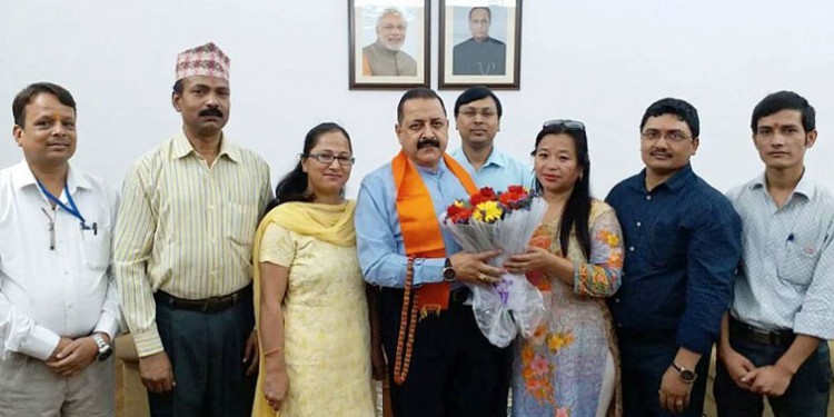 nepali delegation meets jitendra singh