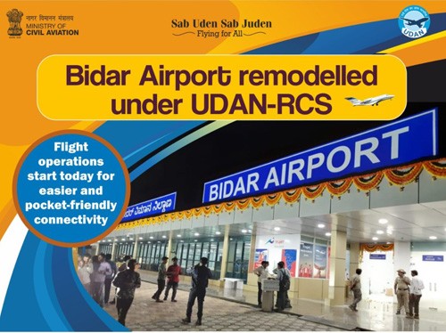 direct flight from bidar airport to bangalore