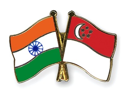 india and singapore flag