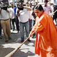 uma bharti, cleaning campaigns launches