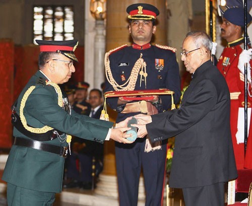 president pranab mukherjee, nepali commander general's title