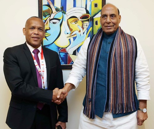 defence minister of madagascar meeting the rajnath singh