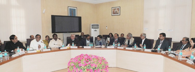 P. Chidambaram holding the pre-Budget consultations