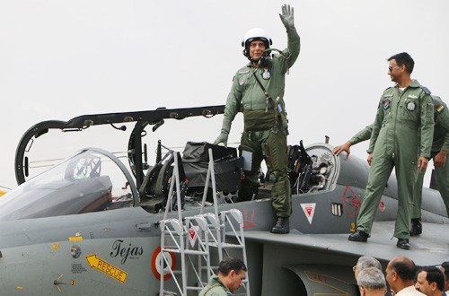 rajnath the first defense minister to fly in tejas