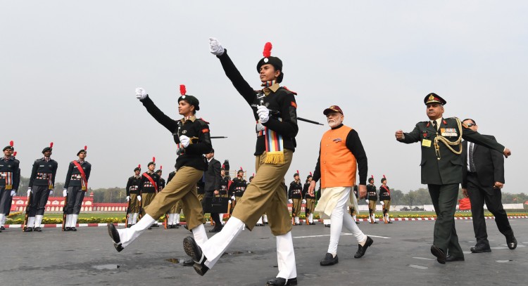 prime minister gets guard of honor in ncc rally