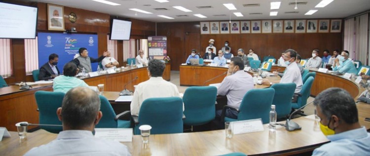 piyush goyal held a review meeting of the coffee board in bengaluru