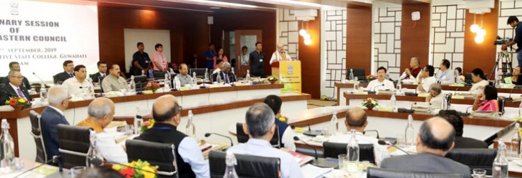 address of the union home minister in north-east council meeting