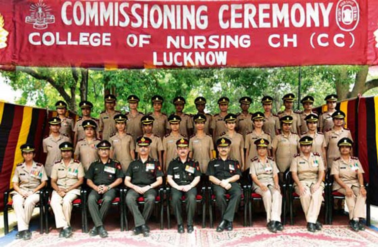commissioning ceremony held at college of nursing, command hospital
