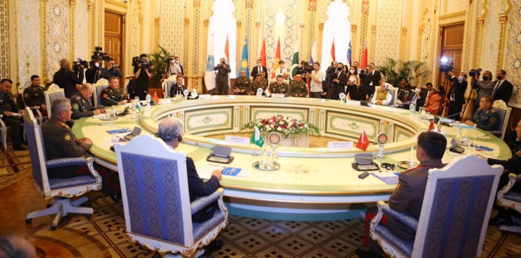 defense minister rajnath singh attended the sco defence ministers' meeting at dushanbe