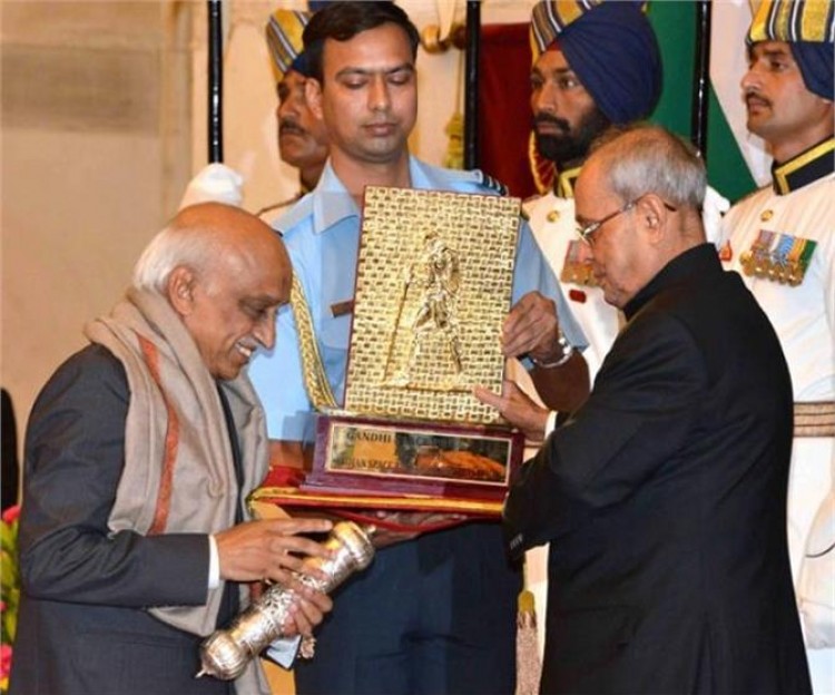 isro, the gandhi peace prize