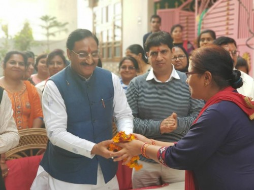 bjp mahila morcha and yuva morcha haridwar celebration ceremony