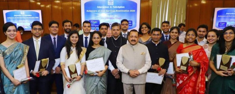 jitendra singh interacts with 20 civil services toppers of 2020