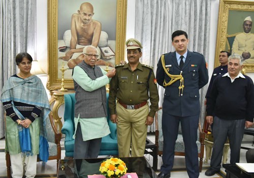 governor ram naik batch promoted security officials