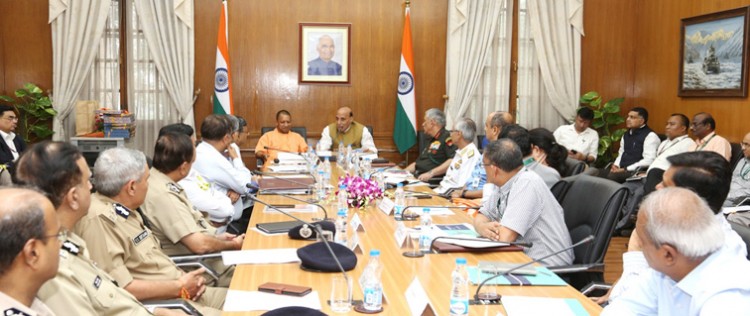 rajnath singh chairing the 1st apex committee meeting for defexpo 2020