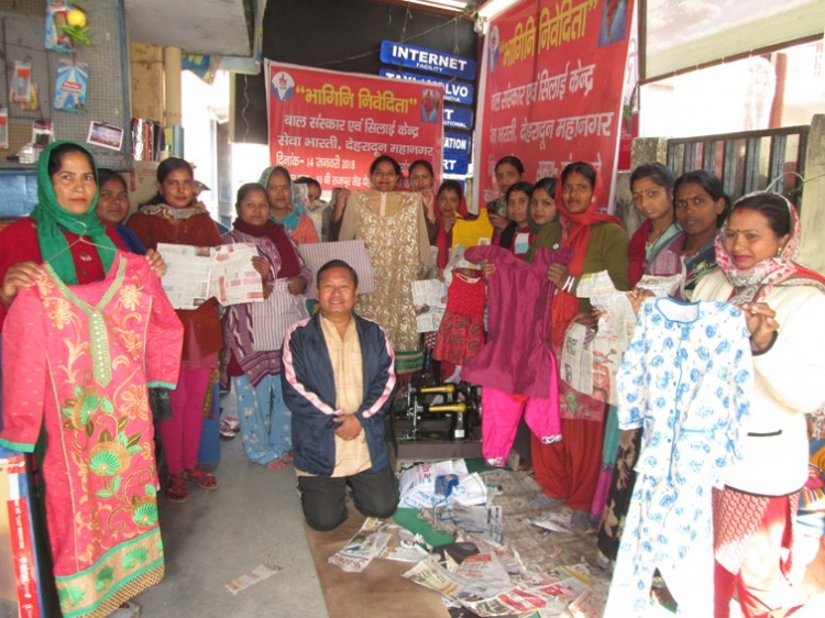 launch of child sanskar & sewing center