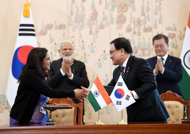 भारत-दक्षिण कोरिया में समझौता