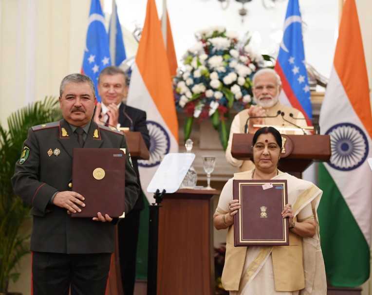 उज्बेकिस्तान-भारत में हुए समझौते
