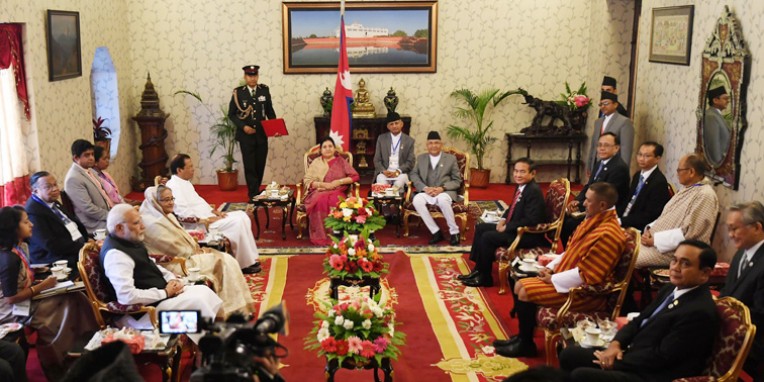 नेपाल की राष्ट्रपति से मिले बिम्सटेक नेता