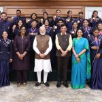 राष्ट्रमंडल खेल के विजेताओं से मिले मोदी
