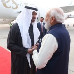 मोदी ने किया यूएई के राष्ट्रपति का स्वागत