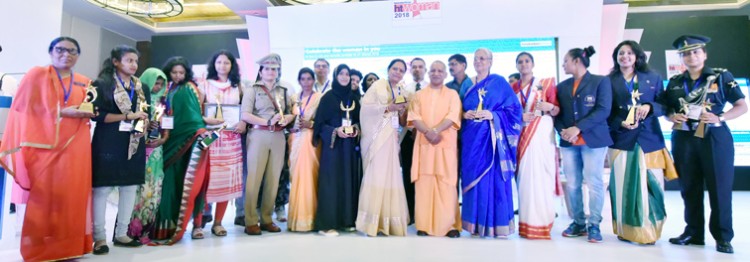 cm yogi adityanath, ceremony of ht woman award