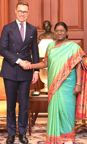 president of finland and president droupadi murmu