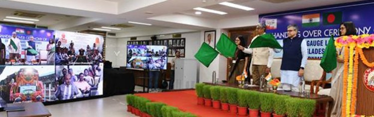 india handed over 20 broad gauge locomotives to bangladesh