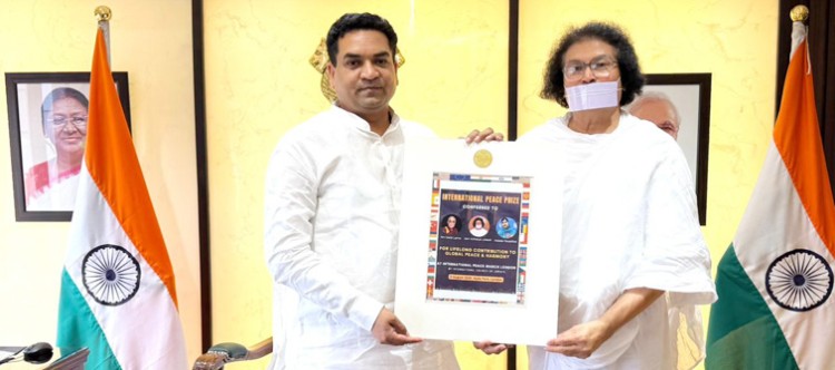 international peace award of jain muni acharya lokesh