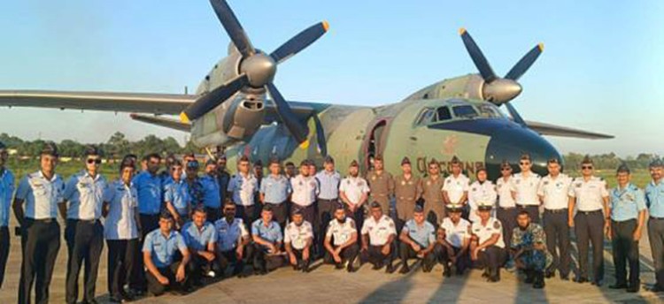 bangladeshi air force arrived in dimapur to celebrate its foundation day.