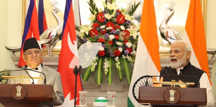 prime minister of nepal pushpa kamal prachanda and pm narendra modi