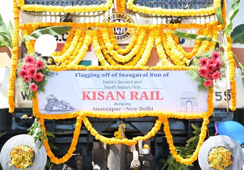 inauguration of south india's first farmer rail