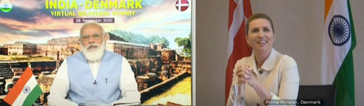narendra modi and denmark's pm shared collaborative relationship