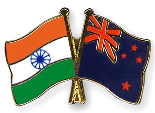 india and new zealand flag