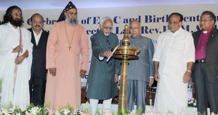 hamid ansari and dr. m.a. thomas
