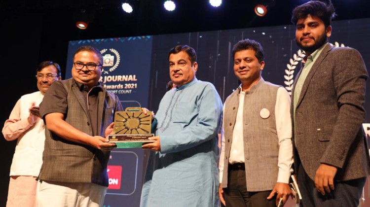 nitin gadkari, awarded prestigious csr journal excellence awards