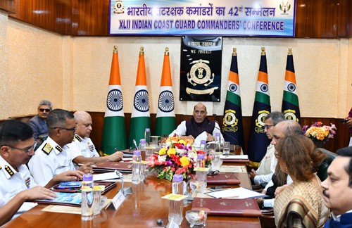 42nd indian coast guard commanders' conference at icg headquarters