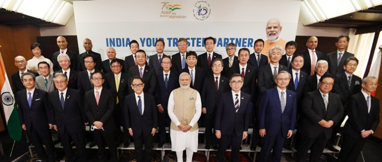 will celebrate japan's contribution to india's development journey: modi