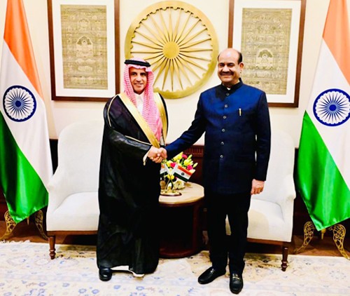 dr. abdul rahman bin sanhat al-harbi and om birla