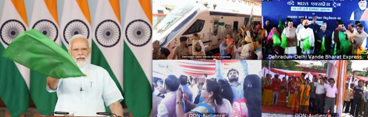 pm flags off vande bharat from dehradun to delhi
