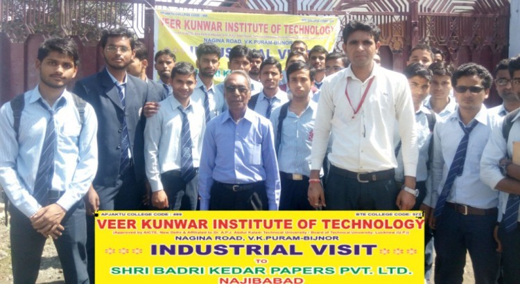 industrial tour of veer kunwar institute bijnor students